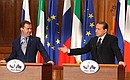 Совместная пресс-конференция по окончании российско-итальянских переговоров.