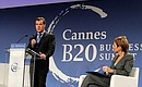 Выступление на сессии бизнес-саммита «Группы двадцати».