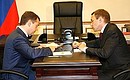 Рабочая встреча с губернатором Камчатского края Алексеем Кузьмицким.