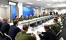 Meeting with students that participated in the special military operation. Photo: Alexei Danichev, RIA Novosti