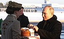 Vladimir Putin arrived in Belarus. Photo: Sergei Karpukhin, TASS