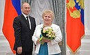 Etcher at the Mikron Molecular Electronics Research Institute and Plant Galina Nevskaya awarded the Order of Friendship.