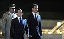 Welcoming ceremony. With President of Syria Bashar al-Assad. Photo: Sergey Guneev, RIA Novosti