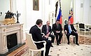 Meeting with President of Serbia Aleksandar Vucic.