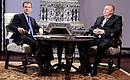 С председателем Либерально-демократической партии России, заместителем Председателя Государственной Думы Владимиром Жириновским.