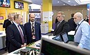 At an exhibition of innovative projects at the First Russian Internet Economy Forum.
