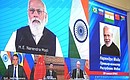 Participants in the 13th BRICS summit (via videoconference).