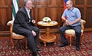 With President of Abkhazia Alexander Ankvab.