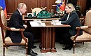 Meeting with Culture Minister Olga Lyubimova.