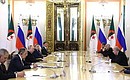 Russian-Algerian talks in a restricted format. Photo: Mikhail Metzel