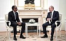With President of Rwanda Paul Kagame.