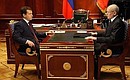 С Президентом Башкирии Рустэмом Хамитовым.