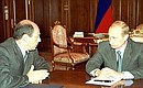 Встреча с Министром внутренних дел Владимиром Рушайло.