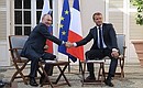 With President of France Emmanuel Macron.