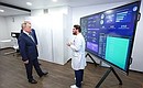 Visiting Centre for Diagnostics and Telemedicine Technologies. With Director of Centre for Diagnostics and Telemedicine Technologies Yury Vasilyev. Photo: Vyacheslav Prokofyev, TASS