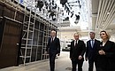 From left: with Moscow Mayor Sergei Sobyanin, President of V-A-C Foundation and NOVATEK Board Chairman Leonid Mikhelson, and V-A-C General Director Teresa Mavica during the tour around the GES-2 House of Culture.