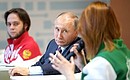 На VI Всероссийском форуме рабочей молодёжи.
