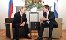 С Премьер-министром Нидерландов Марком Рютте.
