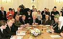 Заседание Попечительского совета Всероссийского национального военного фонда.