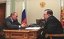 С Министром Владимиром Зориным, курирующим вопросы национальной политики.