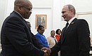 Meeting with President of South Africa Jacob Zuma. Photo: may9.ru