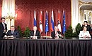 The Presidents of the two countries attended the signing of an Agreement between the Government of the Russian Federation and the Government of the Republic of Austria on mutual assistance following natural or industrial disasters and cooperation in preventing them.