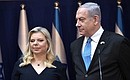 Премьер-министр Израиля Биньямин Нетаньяху и его супруга Сара Нетаньяху.