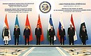 Family photo of the heads of delegations of SCO member states before the summit in restricted format. Photo: Sergey Guneev, RIA Novosti