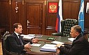 С губернатором Сахалинской области Александром Хорошавиным.
