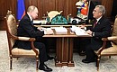 С главой Республики Татарстан Рустамом Миннихановым.