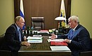 Working meeting with Governor of St Petersburg Georgy Poltavchenko.