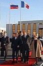 В аэропорту Орли с Президентом Франции Жаком Шираком.