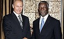 With South African President Tabo Mbeki.