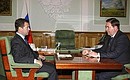 С губернатором Курской области Александром Михайловым.