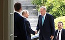 Before Russian-Turkish talks. With President of the Republic of Turkiye Recep Tayyip Erdogan.
