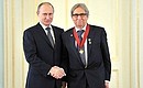 Alexander Konovalov, member of the Russian Academy of Sciences and Academy of Medical Science, director of the N.N. Burdenko Institute of Neurosurgery, is awarded the title Hero of Labour.