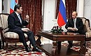 С Президентом Монголии Намбарыном Энхбаяром.