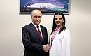 На полях Всемирного фестиваля молодёжи состоялась встреча Владимира Путина с главой Гагаузии Евгенией Гуцул.