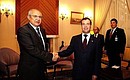 С председателем Национального народного собрания Алжира Абдельазизом Зиари.