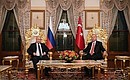 С Президентом Турции Реджепом Тайипом Эрдоганом. Фото РИА «Новости»