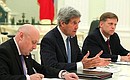 During meeting with US Secretary of State John Kerry.