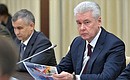 Moscow Mayor Sergei Sobyanin before a Security Council meeting.