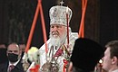 Patriarch Kirill of Moscow and All Russia during Easter service at the Christ the Saviour Cathedral. Photo by Rossiya Segodnya