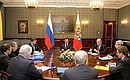 Встреча с руководителями партий, представленных в Государственной Думе.