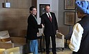 Meeting with President of Indian National Congress Party Sonia Gandhi.