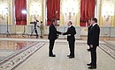Letter of credence was presented to the President of Russia by Louis Sylvestre Radegonde (Republic of Seychelles).