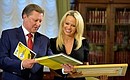 With member of IFAW advisory council and American actress Pamela Anderson.