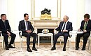 With President of the Syrian Arab Republic Bashar al-Assad.