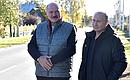 Vladimir Putin visited President of Belarus Alexander Lukashenko’s native town, an agricultural community Alexandria in Sokolowski District.