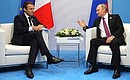 Meeting with President of France Emmanuel Macron.